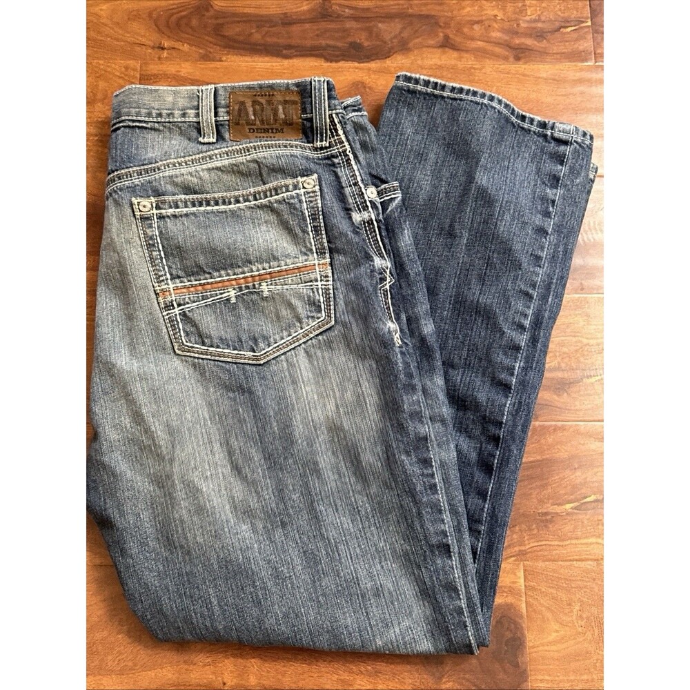 42x34 Ariat M4 Low Rise Stretch Durango Boot Cut Jeans Mens Denim Western
